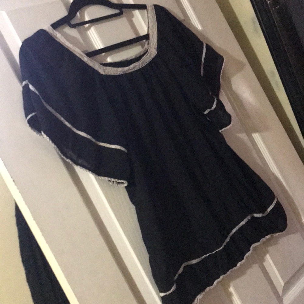 Black boho shirt